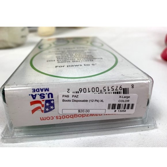 Protex Pawz Rubber Dog Boots, 12 pack, size L & XL - Picture 4 of 5